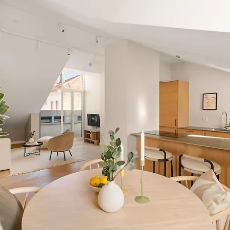 Dinbnb Gruenerlokka I Penthouse With Private Rooftop I 2 Bedrooms & 2 Bathrooms